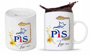 Zestaw Pis Kubek + Skarbonka Prezent