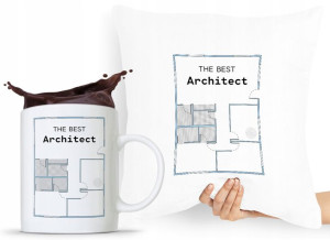Zestaw Poduszka + Kubek Dla Architekta Projektanta