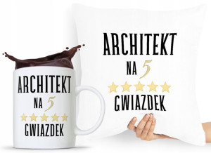 Zestaw Poduszka + Kubek Dla Architekta Projektanta