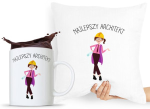 Zestaw Poduszka + Kubek Dla Architekta Projektanta