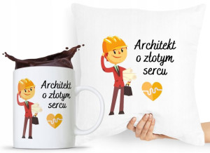 Zestaw Poduszka + Kubek Dla Architekta Projektanta