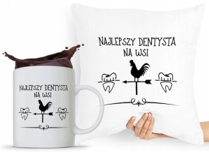 Zestaw Poduszka + Kubek Dla Dentysty Stomatologa