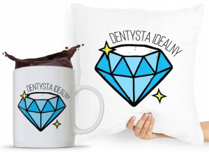 Zestaw Poduszka + Kubek Dla Dentysty Stomatologa