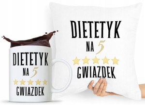 Zestaw Poduszka + Kubek Dla Dietetyka Dietetyczki