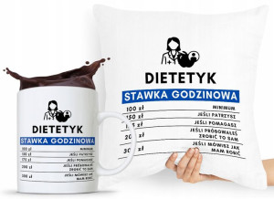 Zestaw Poduszka + Kubek Dla Dietetyka Dietetyczki