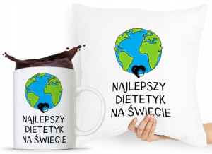 Zestaw Poduszka + Kubek Dla Dietetyka Dietetyczki