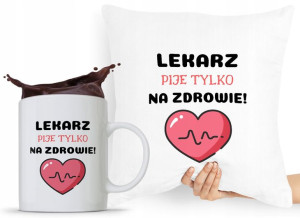 Zestaw Poduszka + Kubek Dla Doktora Lekarza