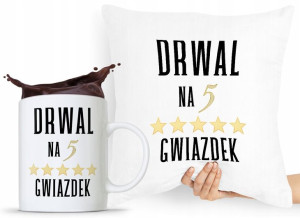 Zestaw Poduszka + Kubek Dla Drwala Prezent