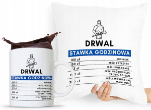 Zestaw Poduszka + Kubek Dla Drwala Prezent