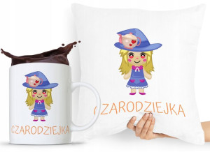 Zestaw Poduszka + Kubek Dla Dziecka Syn Córka