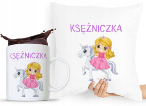 Zestaw Poduszka + Kubek Dla Dziecka Syn Córka