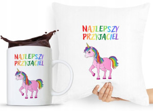 Zestaw Poduszka + Kubek Dla Dziecka Syn Córka