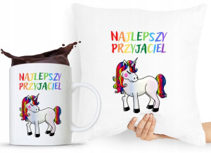 Zestaw Poduszka + Kubek Dla Dziecka Syn Córka