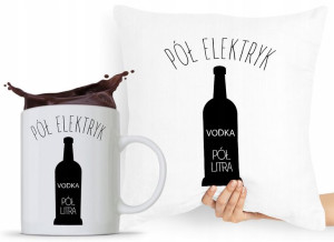 Zestaw Poduszka + Kubek Dla Elektryka Prezent