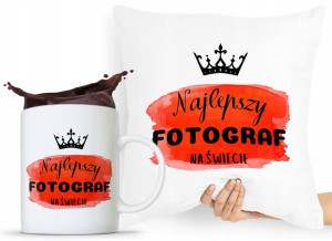 Zestaw Poduszka + Kubek Dla Fotografa Fotografki