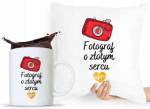 Zestaw Poduszka + Kubek Dla Fotografa Fotografki