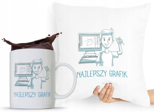 Zestaw Poduszka + Kubek Dla Grafika Graficzki