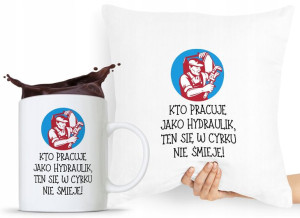 Zestaw Poduszka + Kubek Dla Hydraulika Instalatora