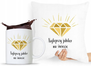 Zestaw Poduszka + Kubek Dla Jubilera Prezent