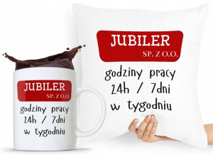 Zestaw Poduszka + Kubek Dla Jubilera Prezent