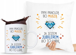 Zestaw Poduszka + Kubek Dla Jubilera Prezent