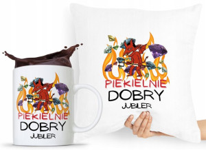 Zestaw Poduszka + Kubek Dla Jubilera Prezent