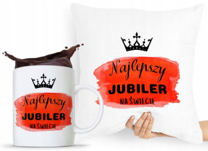 Zestaw Poduszka + Kubek Dla Jubilera Prezent