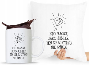 Zestaw Poduszka + Kubek Dla Jubilera Prezent