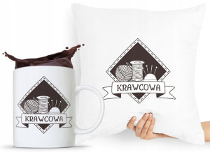 Zestaw Poduszka + Kubek Dla Krawcowej Krawca