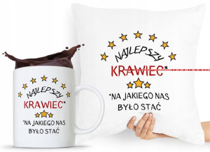 Zestaw Poduszka + Kubek Dla Krawcowej Krawca
