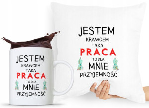 Zestaw Poduszka + Kubek Dla Krawcowej Krawca