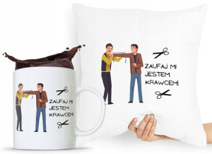 Zestaw Poduszka + Kubek Dla Krawcowej Krawca