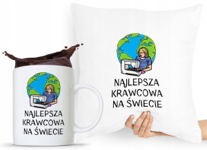 Zestaw Poduszka + Kubek Dla Krawcowej Krawca