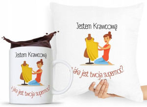 Zestaw Poduszka + Kubek Dla Krawcowej Krawca