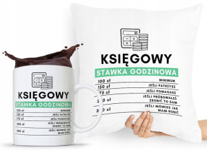 Zestaw Poduszka + Kubek Dla Księgowego Księgowej