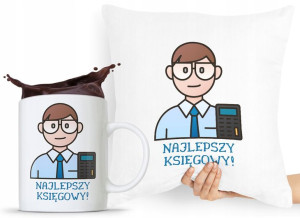 Zestaw Poduszka + Kubek Dla Księgowego Księgowej