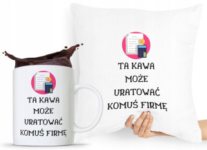 Zestaw Poduszka + Kubek Dla Księgowego Księgowej