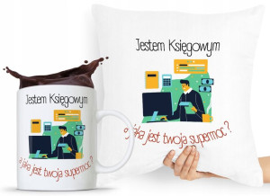 Zestaw Poduszka + Kubek Dla Księgowego Księgowej