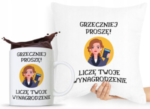 Zestaw Poduszka + Kubek Dla Księgowego Księgowej