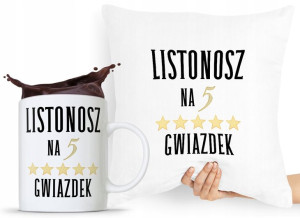 Zestaw Poduszka + Kubek Dla Listonosza Dostawcy