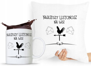 Zestaw Poduszka + Kubek Dla Listonosza Dostawcy