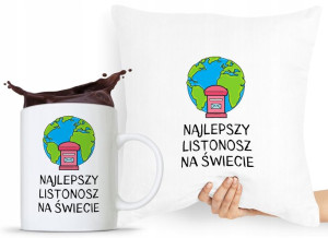 Zestaw Poduszka + Kubek Dla Listonosza Dostawcy