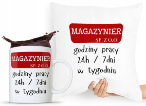 Zestaw Poduszka + Kubek Dla Magazyniera Prezent