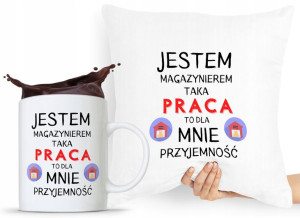 Zestaw Poduszka + Kubek Dla Magazyniera Prezent