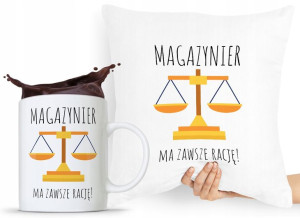 Zestaw Poduszka + Kubek Dla Magazyniera Prezent
