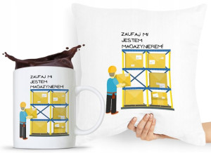 Zestaw Poduszka + Kubek Dla Magazyniera Prezent