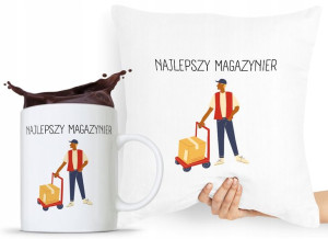 Zestaw Poduszka + Kubek Dla Magazyniera Prezent