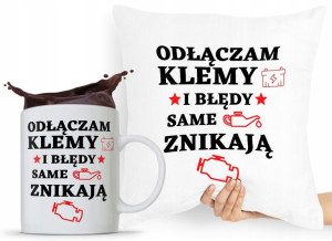 Zestaw Poduszka + Kubek Dla Mechanika Prezent