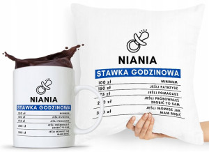 Zestaw Poduszka + Kubek Dla Niani Opiekunki