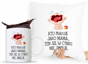 Zestaw Poduszka + Kubek Dla Niani Opiekunki